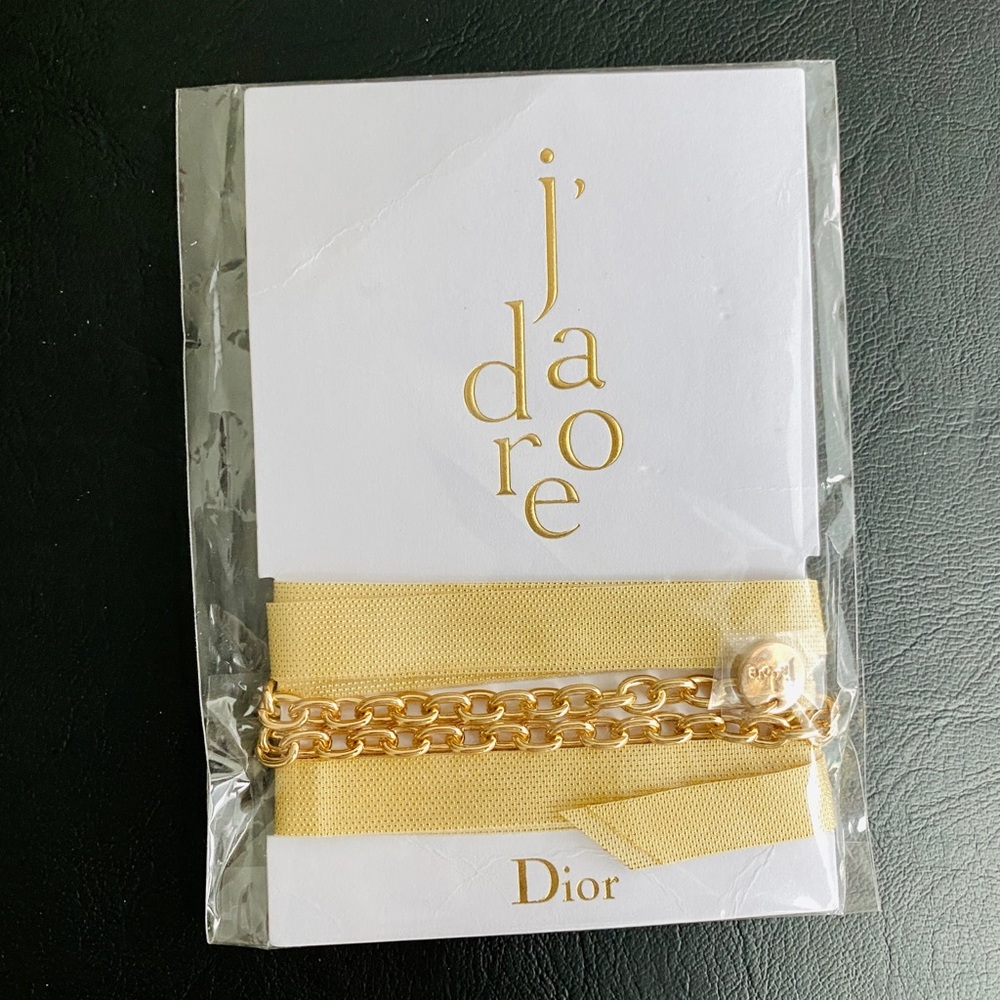 Dior j’adore gold chain bracelet
